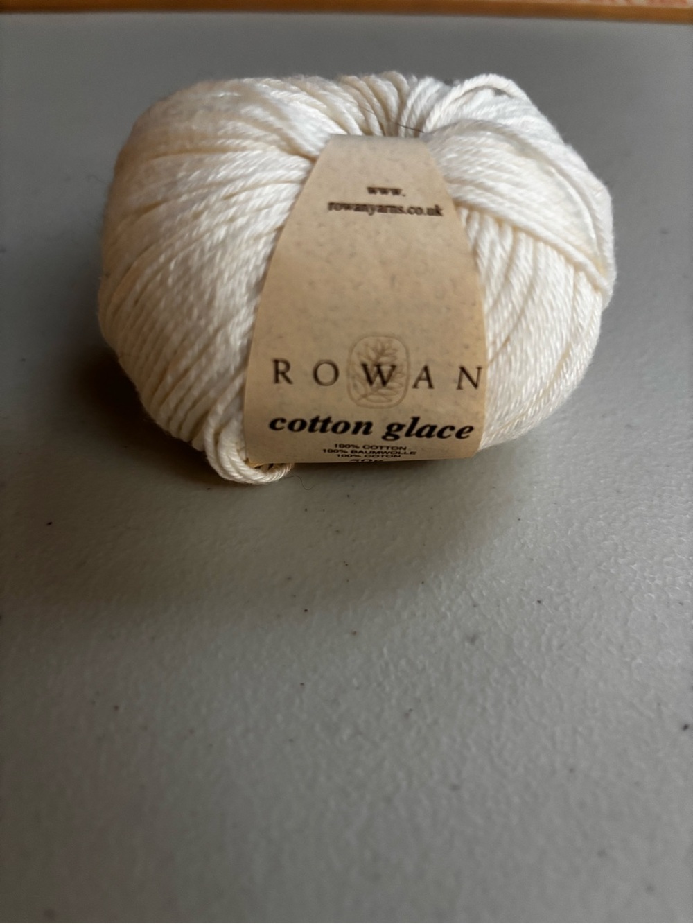 Rowan Cotton Glace 100% Cotton yarn Sh: White 1 ball